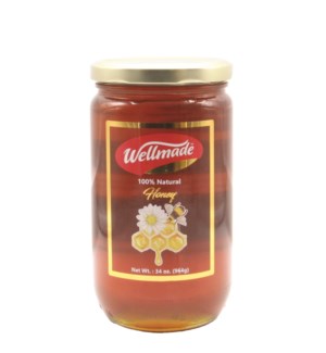 All Natural Honey  "WELLMADE" 964g * 12